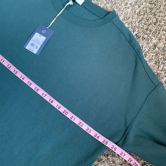 Universal Thread Women's Loose Teal Fleece Tunic Sweatshirt pullover XXL - Picture 8 of 9